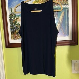 LOFT Dark Navy Tank Top Sleeveless